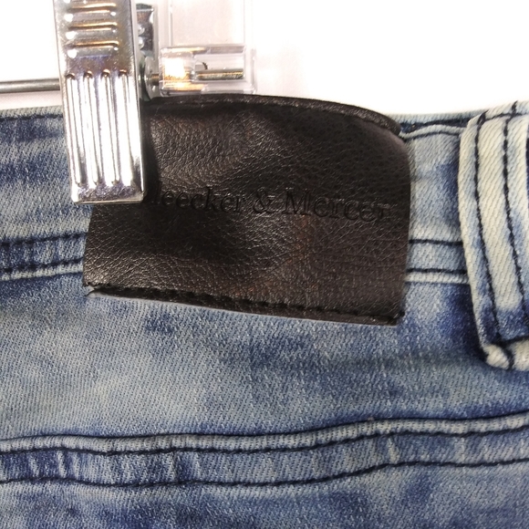 Bleeker And Mercer Jeans Men's Distressed Acid Washed Size 44 x 32 Hip Hop - Picture 7 of 7